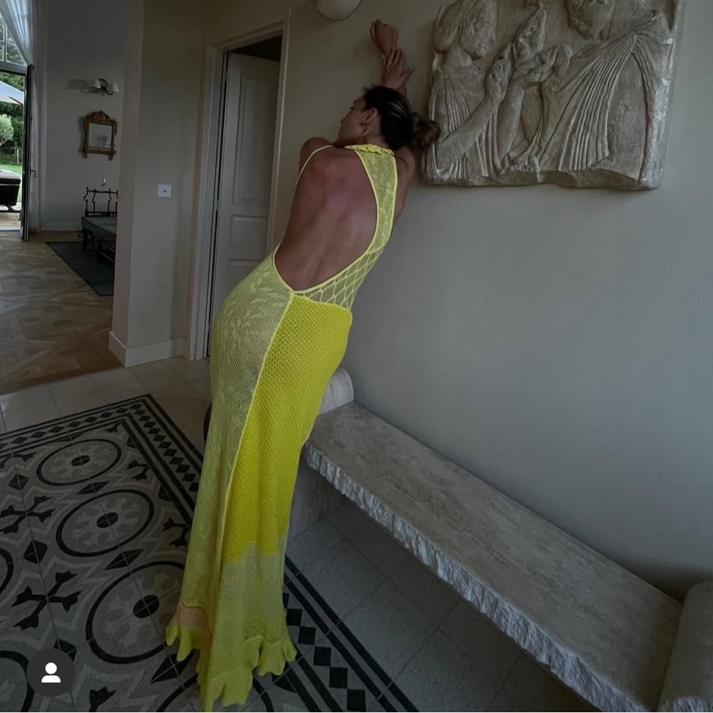 Roberta Einer Yellow Long Sleeve Dress